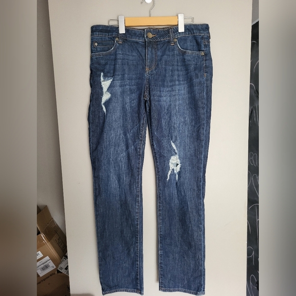 Kut from the Kloth Blue Catherine Boyfriend Women Jeans, Size 8 (34x30) - Picture 5 of 9